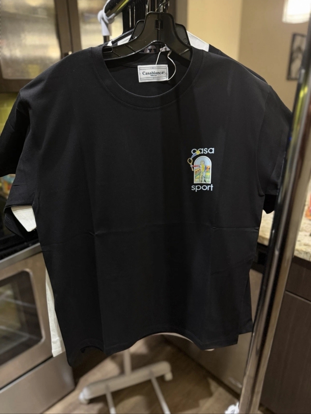 Casablanca Sport Black Logo Tee